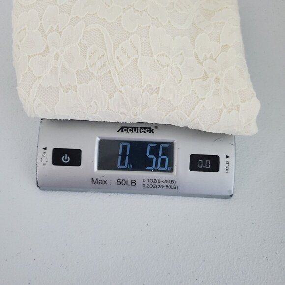 Talbots Womens Ivory Floral Lace Short Sleeve Blouse Size L Feminine Coquette - Picture 8 of 8